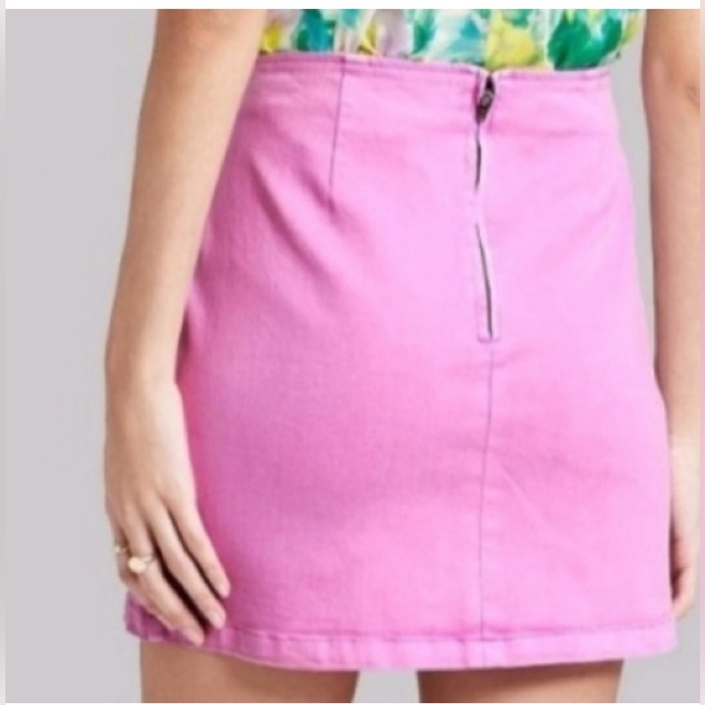 🩷Wild Fable Pink Mini Skirt Size 2 - Picture 2 of 11
